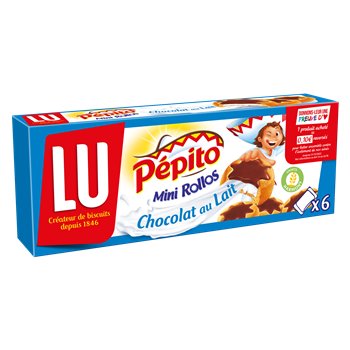 Biscuits Pépito Mini-rollos LU 6 sachets fraîcheur - 225g