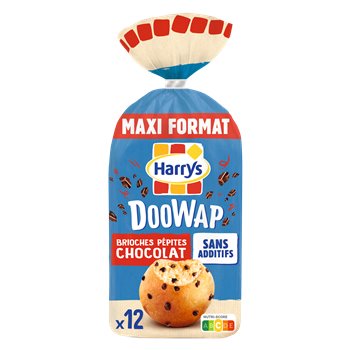 Brioche Doowap sans additif Pépites chocolat - x12 480g