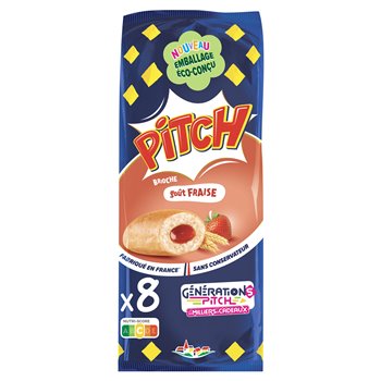 Brioches Pitch Fraise x8 - 300g