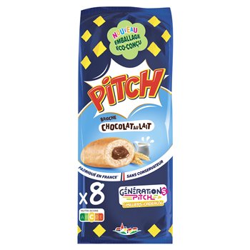 Brioche Pitch Chocolat au lait x8 - 300g