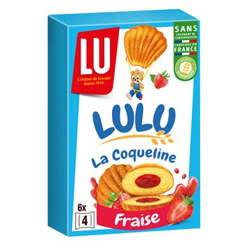 Biscuits Coqueline Lu Fraise 165g