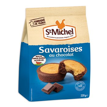 Gâteaux St Michel Savaroises Chocolat 8 sachets 220g