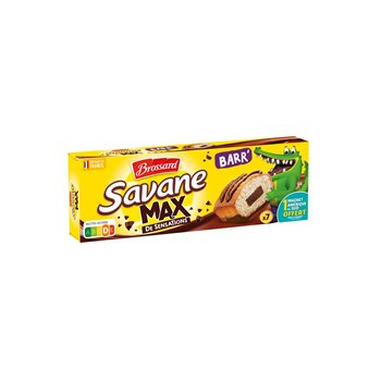 Gâteau Savane Brossard Max Barr' Pocket x7 - 210g