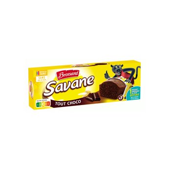 Gâteau Savane Brossard Tout chocolat pocket x7 210g