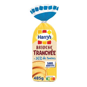 Brioche tranchée Harrys -30% sucres - 485g