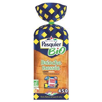 Brioche tressée bio Pasquier Tranchée - 450g