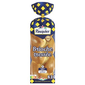 Brioche tressée Pasquier Nature - 630g