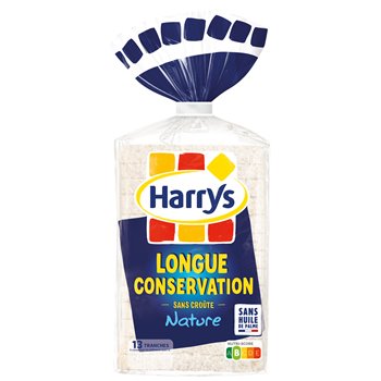 Pain de mie Harrys 100% mie Nature longue conservation 325g