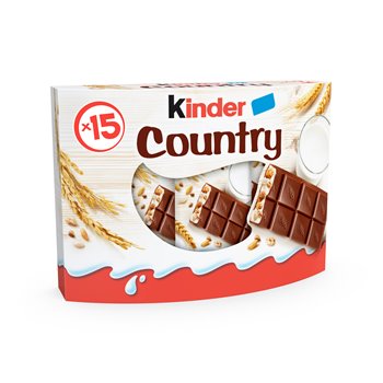 Barre chocolatée Kinder Country Céréales chocolat x15 - 352,5g