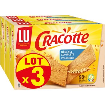 Cracotte LU Céréales complètes - 3x250g