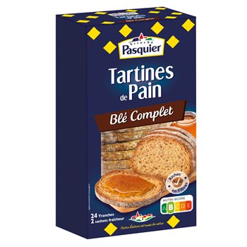 Tartine de pain Pasquier Au blé complet - 240g