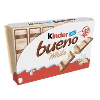 Barres chocolatées Kinder Bueno Blanc - 12x2 barres - 468g