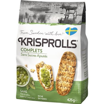 Petits pains grillés Krisprolls Complet sans sucre ajoutés 425g