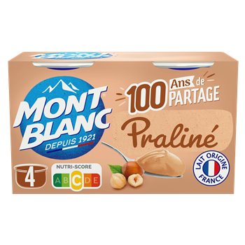 Crème Mont Blanc Praliné - 4x125g