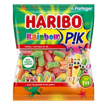 Bonbons Haribo Acidulés Rainbow pik - 200g