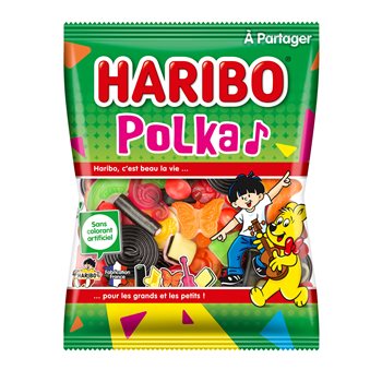 Bonbon Haribo Assortiment Polka - 300g