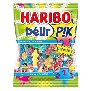 Bonbons Haribo Acidulés Délir'pik - 275g