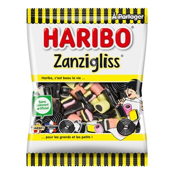 Bonbons Haribo Réglisse Zanzigliss - 300g