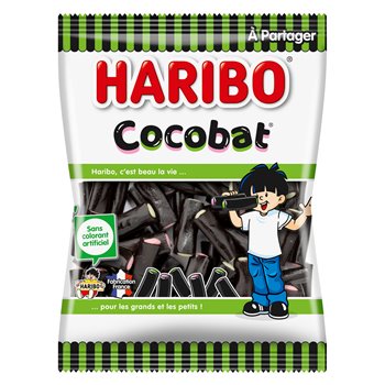 Bonbons Haribo Réglisse Cocobat - 300g