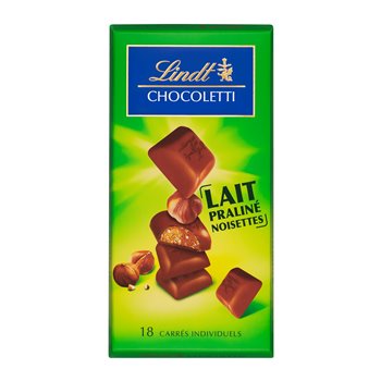 Chocolat au lait Lindt Praliné Noisette - 100g