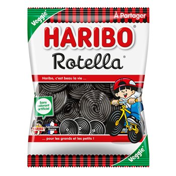 Bonbons Haribo Réglisse Rotella - 300g