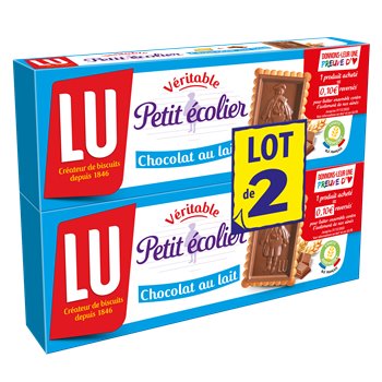 Biscuits Petit Ecolier Au lait - 2x150g