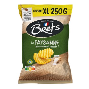 Chips natures paysannes Bret's Au sel de Guérande 250g