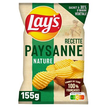 Chips Lay's paysanne Nature - 155g