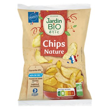 Chips Jardin Bio Pomme de terre nature - 125g