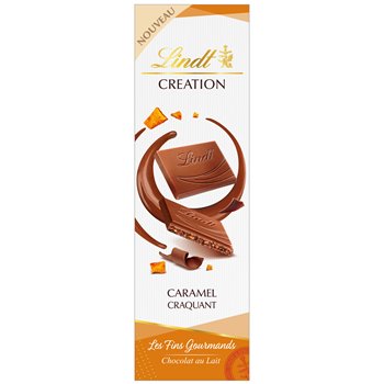 Chocolat au lait Lindt Création Caramel craquant - 85g