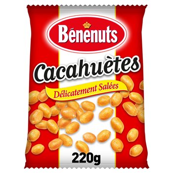 Cacahuètes grillées Benenuts Salées - 220g