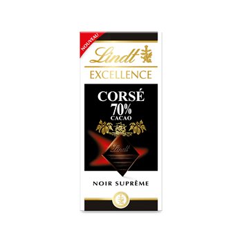 Chocolat Lindt Excellence Noir 70% - 100g