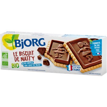 Biscuits de Natty Bio Bjorg sans huile de palme - 150g