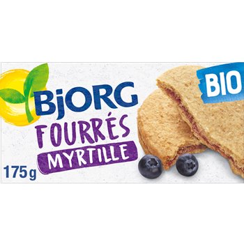 Biscuits fourrés Bjorg Myrtille - 175g