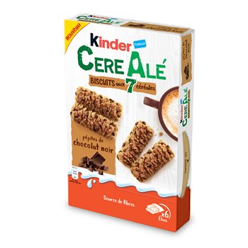 Biscuits Kinder céréales chocolat noir - x6 - 204g