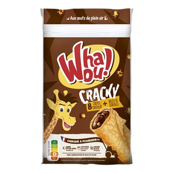 Crêpe fourrée Whaou Cracky choco x8 - 256g