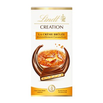 Chocolat au lait Lindt Création La Crème brûlée - 150g