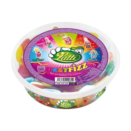 Bonbons tubo Best fizz LUTTI 550g