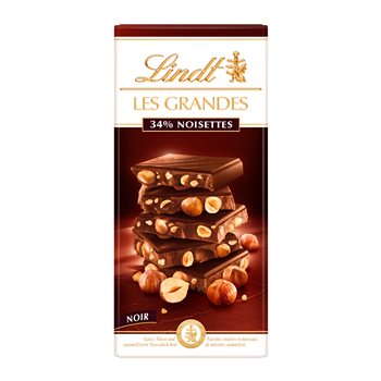 Tablette de chocolat noir Lindt Croquant Noisette - 150g