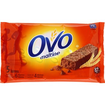 Barres énergétiques Ovomaltine x5 barres - 100g